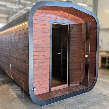 Luxe Moderne Buitensauna Cube SPA voor de Tuin met Panoramisch Uitzicht, het Hele Jaar Door Te Gebruiken