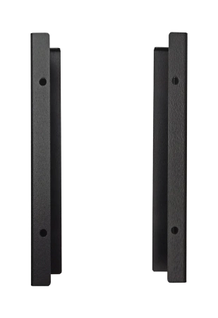 Sklo pro nástěnný biokrb 1200x400 - tvrzené sklo s černými úchyty