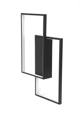 Dekoratívne LED svietidlo čiernej farby Modern 48W + Diaľkové ovládanie DL-A02