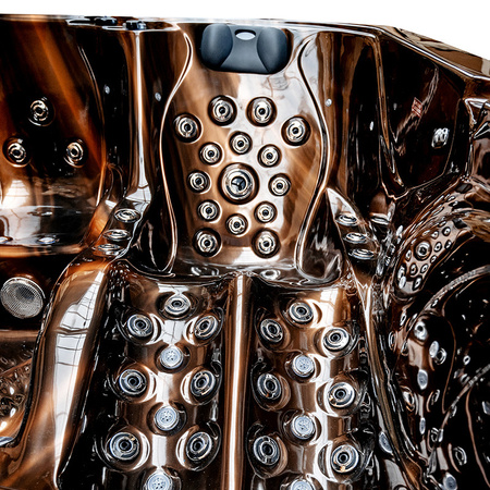 SPA702 Вана с джакузи 230x230 cm - луксозен хидромасажен спа център за тераса или градина