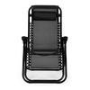 Tumbona de playa Zero Gravity para jardín | Respaldo ajustable para patio o balcón en beige, negro, azul y gris | Cómoda silla de jardín de estilo moderno para patio y balcón