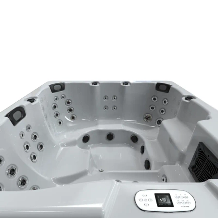 Jacuzzi de grădină portabil pentru 6 persoane cu masaj cu apă - cadă spa de lux