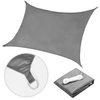 Voile d'ombrage carrée 4x4 m imperméable grise MultiGarden