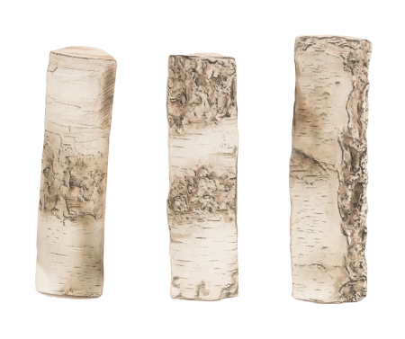 Leños cerámicos de gran tamaño para chimeneas: madera decorativa para biochimeneas y chimeneas de gas.