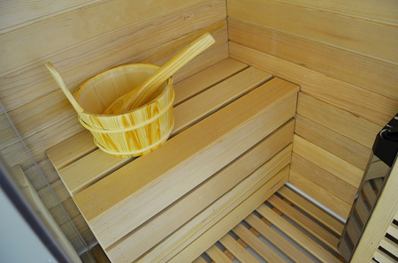 MO-1751W RIGHT TRIO, tør sauna, dampsauna og brusekabine 180X110X223CM