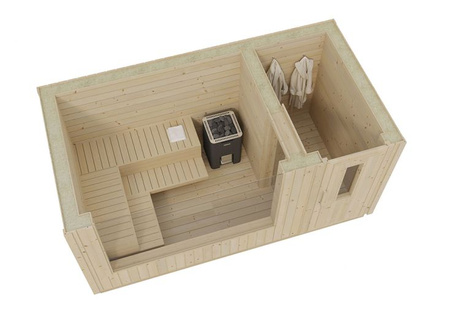 Sauna zewnętrzna/MODULAR SAUNA KALLE “L”