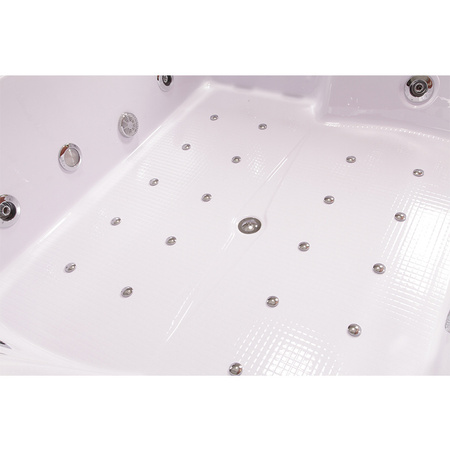 Bubbelbadkar Diablo 666 med paneler och bänk 180x150 cm – Lyxig avkoppling i ditt hemmaspa