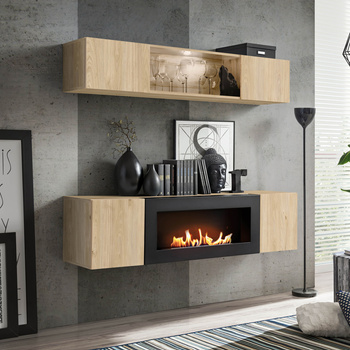 Moodne mööbliga biokamin HJ FV N3 - lõhnatu biokütuse kamin