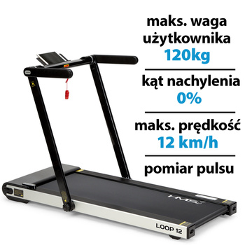 Tapis de course électrique HMS LOOP12 1864W 12km/h Noir