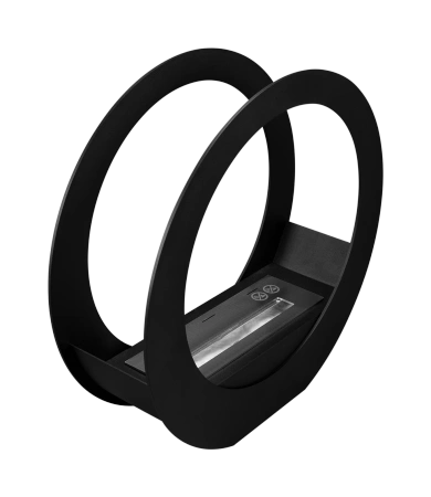 Bioșemineu independent ONLY negru mat - design modern și încălzire eficientă