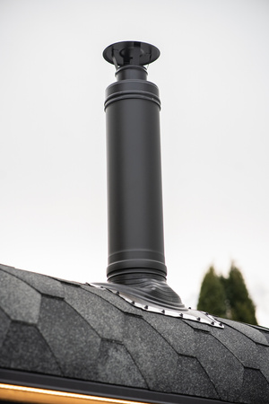 Luksuriøs udendørs sauna CUBE MODERNO PLUS premium - året rundt til haven