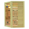 MO-RL3CST Infrarotsauna mit Salzstein + Turmalinen | Natürliches Holz | Heimisches SPA
