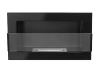 Επιτοίχιο τζάκι βιοαιθανόλης με γυαλί 650x400 – γυαλιστερό μαύρο, μοντέρνο τζάκι βιοαιθανόλης
