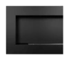 Κρεμαστό βιο-τζάκι BOX 900x400, μαύρο ματ με υφή – ένα μοντέρνο τζάκι χωρίς καμινάδα