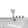 Baignoire d'hydromassage blanche KARI 942 180 x 120 cm – Baignoire spa moderne pour la salle de bain