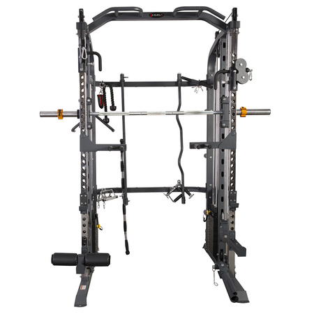 Cyklop 2 + 60 kg Ολυμπιακοί Δίσκοι (4×5 kg, 4×10 kg) UWN070 Πρέσα Ποδιών με Στοίβα Βαρών Ημιεπαγγελματική HMS