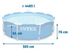 Frame Garden Pool 305 x 76 cm 15w1 INTEX 28202 + Bubble Machine FREE