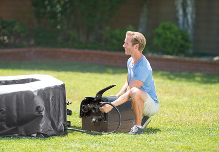 Надувний гідромасажний восьмикутний гідромасажний басейн на 4 особи 180x71 см преміум-аксесуари INTEX 28458