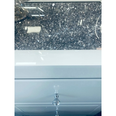  AMARO 9-DRAWER GLASS BOX - steklo + MDF - 130 × 80 × 40 cm