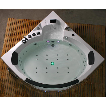 Μπανιέρα υδρομασάζ ORINO 632B λευκή 157x157 cm – σύγχρονη χαλάρωση σε ένα σπα στο σπίτι