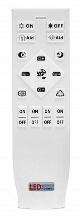 PLAFONIERĂ PLAFOND LED CERCURI ȘI LINII 76W + TELECOMANDĂ DL-G03