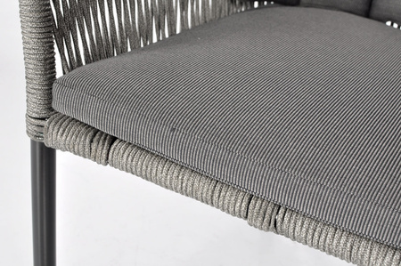 VICTORIA Rope Garden Chair - Μαύρη