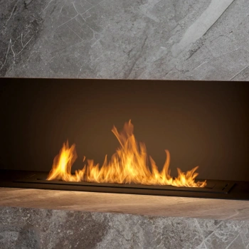 Biokandalló égő BLACK BURNER 800 - fekete, lángszabályozóval, rozsdamentes acélból készült