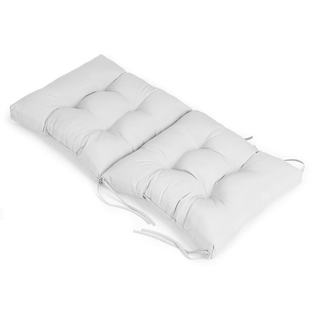 Cojín para tumbona de jardín gris 52 x 52 x 50 cm ModernHome