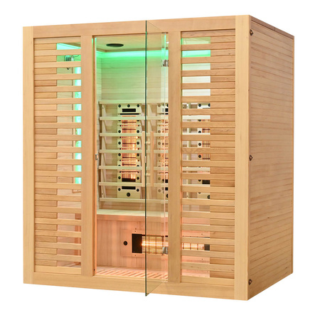 MO-RL4ST Saună cu infraroșu cu piatră de sare + turmaline | Wellness | Relaxare | SPA | Minimalism elegant | Relaxare de lux