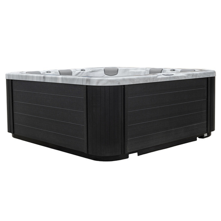 Jacuzzi de grădină BOKO Carcasă albă Negru 230x230 cm - relaxare modernă în grădină