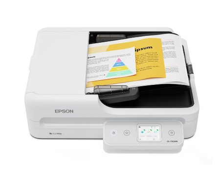 Scanner Epson WF DS-1760WN A4/USB/Wi-Fi/30ppm/ADF - Scanner de alto desempenho com OCR, alta resolução de 600 dpi e conetividade sem fios | Digitalização de documentos no escritório e em empresas