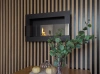Biofireplace 650x400 with Glass – Structural Black | Modern Smokeless Fireplace