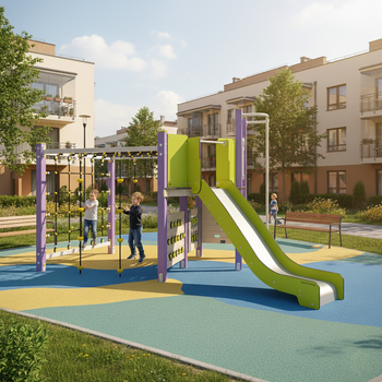 Set giochi LK151.1 – Un moderno set giochi per bambini per il giardino e il parco giochi