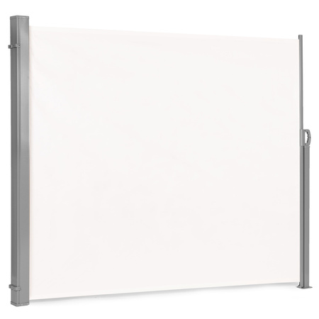 Copertină pliabilă 300x160 cm ecran lateral roller blind pentru grădină terasă bej