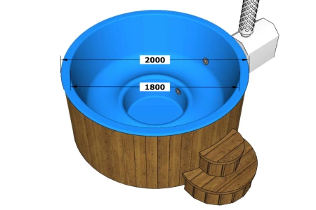 Ulkona oleva poreallas/HOT TUB DELUX TUB EXTERNAL