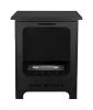 Freistehender Bio-Kamin Koza Mini matt schwarz mit Glas