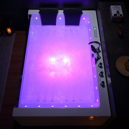 Vířivá vana pro domácnost | Bílá 42 trysek 180×120 | Jacuzzi