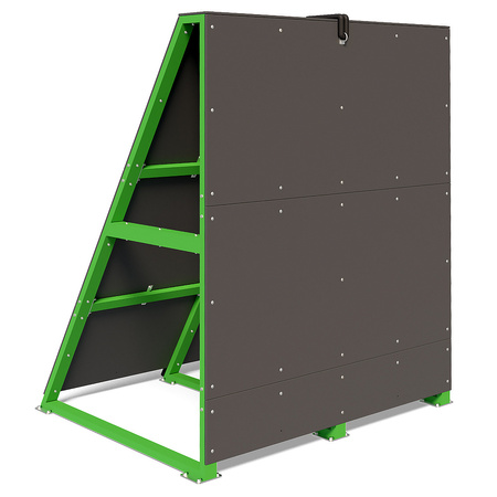 Outdoor Schrägwand mit Seil KF907.22 – militärisches Trainingshindernis