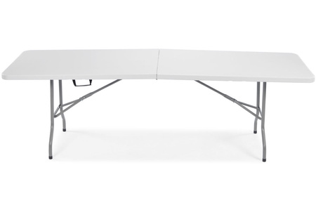 Sulankstomas 240 cm ilgio maitinimo stalas - baltas
