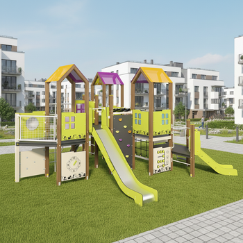 Dětské hřiště Big city-6 TE936 - Rozšířené dětské hřiště v městském prostředí