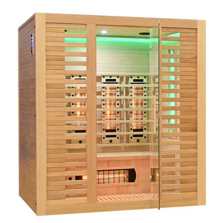 MO-RL4ST Infrasarkanā sauna ar sāls akmeni un turmalīniem | Wellness | Relax | SPA | Elegants minimālisms | Luksusa atpūta