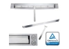 SLIM Biofireplace 900x400 Black Textured with Glass