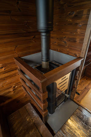 Luxe buitensauna CUBE MODERNO PLUS premium - het hele jaar door voor de tuin