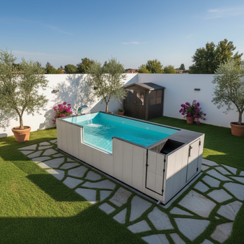 Moderní bazén AG-450 s příslušenstvím – exkluzivní design pro vaši zahradu