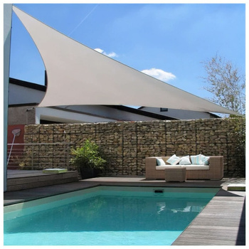 Toldo vela impermeável 4x4x4m ModernHome - cinzento