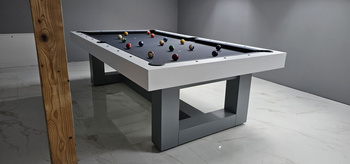 Billardtisch Vision II – elegante Kombination aus Billard‑, Ess- und Tischtennistisch