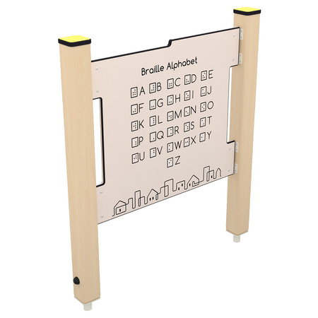 Título: Painel Educacional Integrador em Braille para Parque Infantil LK609 – Aprender pelo Toque