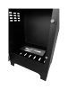 Freistehender Bio-Kamin Koza Mini matt schwarz mit Glas