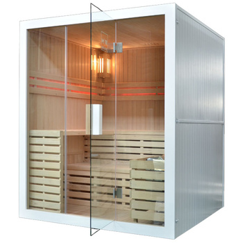 MO-EA4 WHITE Sausoji sauna su HARVIA 6 kW krosnele | Wellness | Relax | Namų SPA | Prabangus poilsis