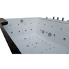 Tugela 913 black whirlpool bathtub 170x130 cm – designer corner SPA bathtub